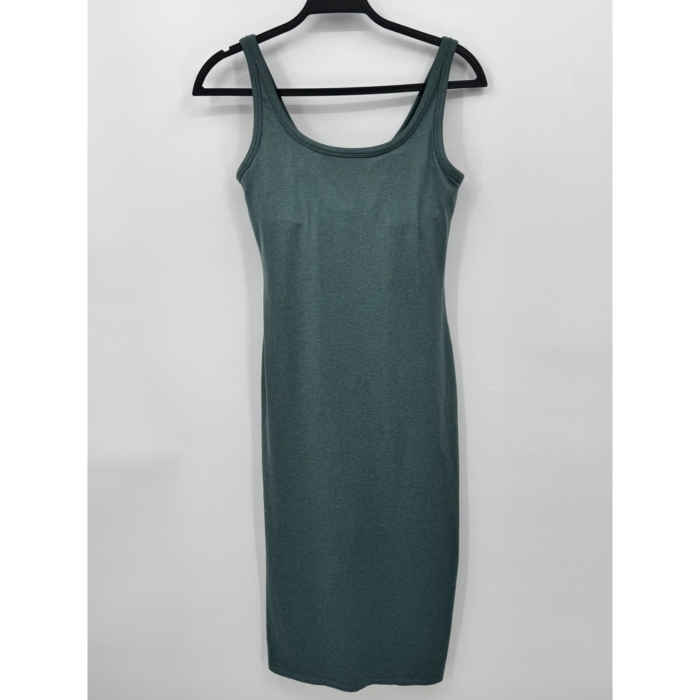 Vuori Halo Essential Dress Women M Green Heather DreamKnit VW606